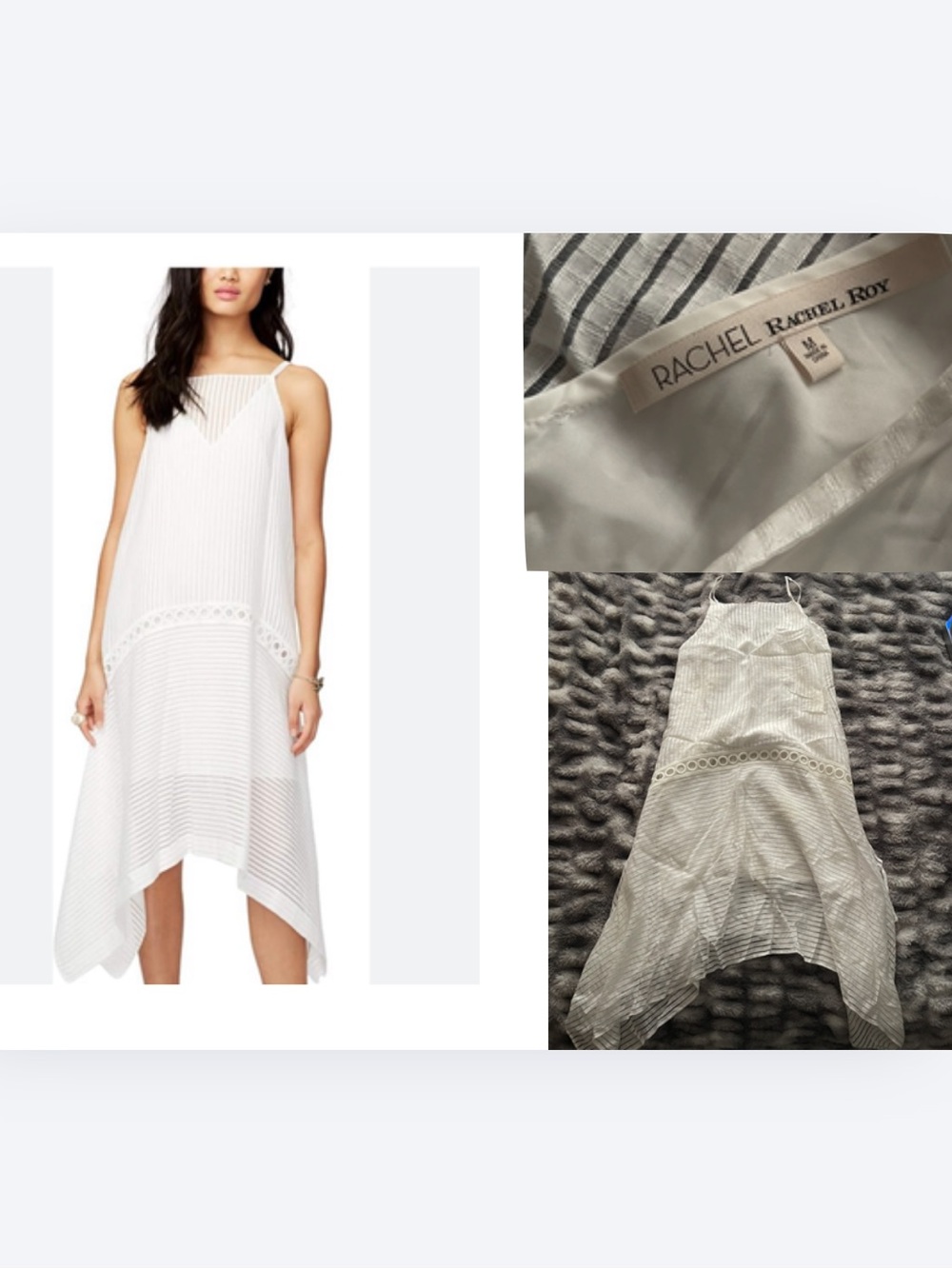 Rachel Roy Womens Asymmetrical Shift Dress,